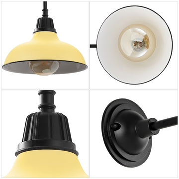 Aurora 12.25" Farmhouse Industrial Indoor/Outdoor Iron LED Gooseneck Arm Outdoor Sconce